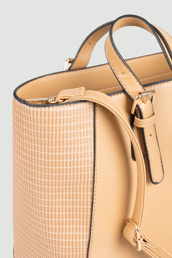 Torebka shopper, beżowa