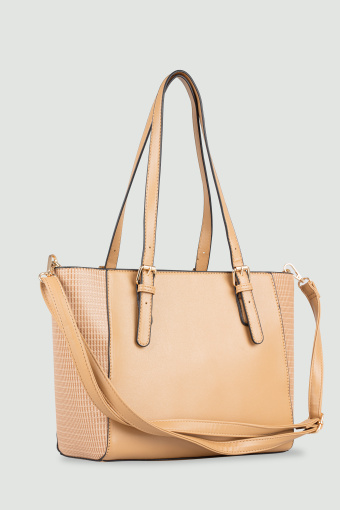 Torebka shopper, beżowa