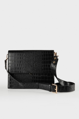 Prostokątna torebka, wężowa struktura