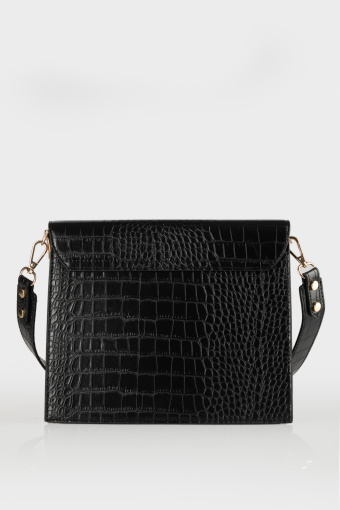 Prostokątna torebka, wężowa struktura