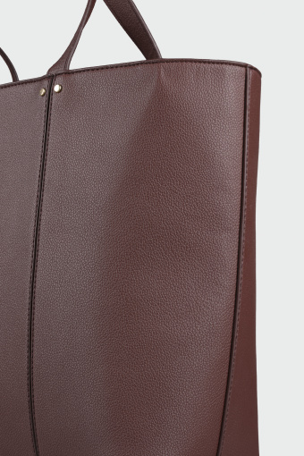 Torebka shopper, brąz