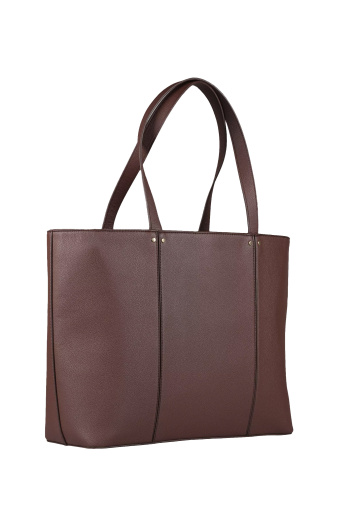 Torebka shopper, brąz