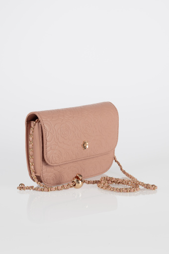 Elegancka jasnoróżowa torebka
