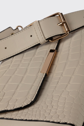 Elegancka jasnobeżowa torebka