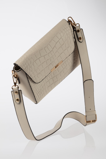 Elegancka jasnobeżowa torebka