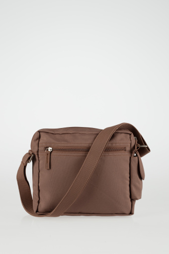 Brązowa listonoszka z kieszeniami