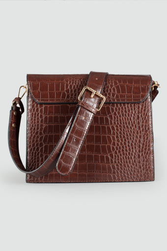 Klasyczna torebka, ciemny brąz