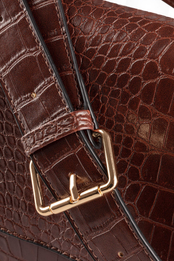 Klasyczna torebka, ciemny brąz