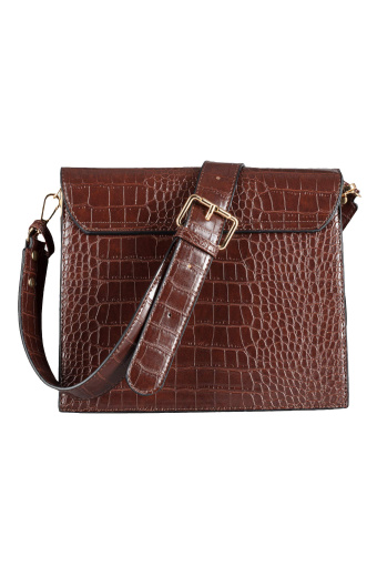 Klasyczna torebka, ciemny brąz