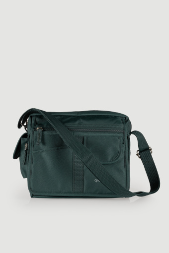 Ciemnozielona listonoszka casual