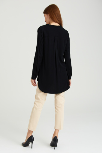 Wiskozowa, czarna tunika