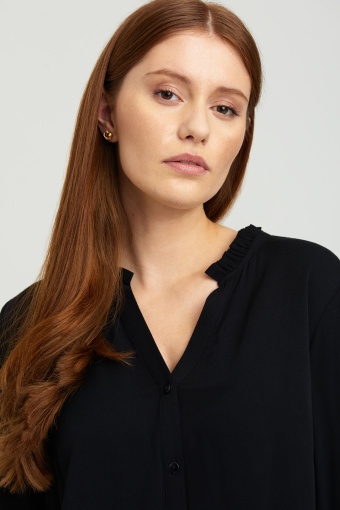 Wiskozowa, czarna tunika