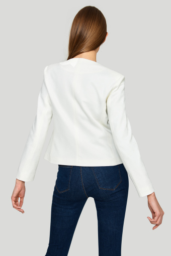 Bawełniany żakiet o prostym fasonie