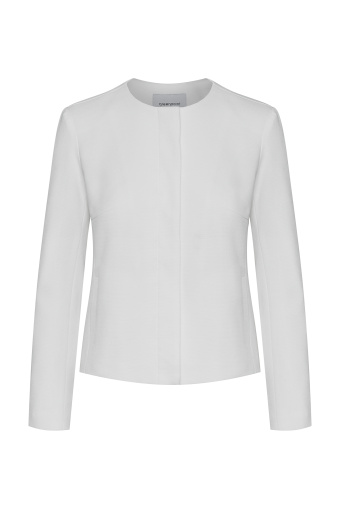 Bawełniany żakiet o prostym fasonie