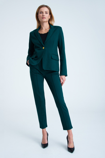 Zielony żakiet o klasycznym fasonie Zielony żakiet o klasycznym fasonie