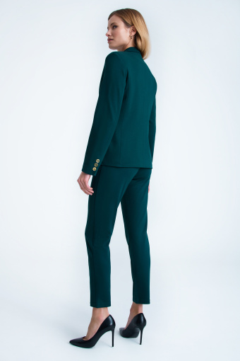 Zielony żakiet o klasycznym fasonie Zielony żakiet o klasycznym fasonie