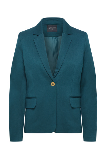 Zielony żakiet o klasycznym fasonie Zielony żakiet o klasycznym fasonie