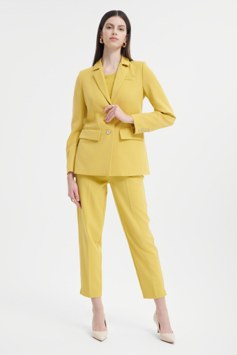 Klasyczna marynarka w limonkowym kolorze