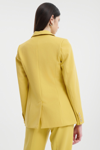 Klasyczna marynarka w limonkowym kolorze