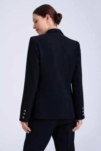 Czarny taliowany żakiet