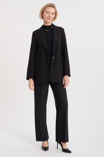 Klasyczny żakiet z printowaną podszewką