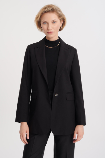 Klasyczny żakiet z printowaną podszewką