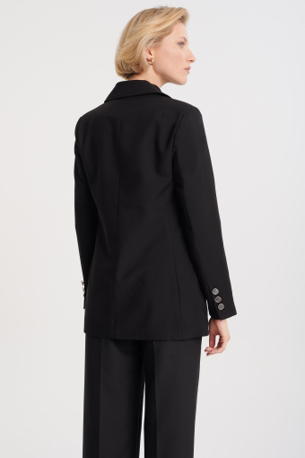 Klasyczny żakiet z printowaną podszewką