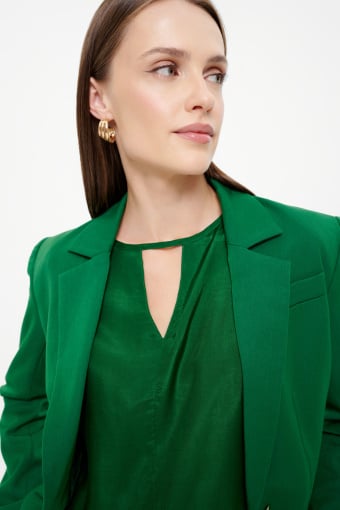 Efektowna zielona marynarka