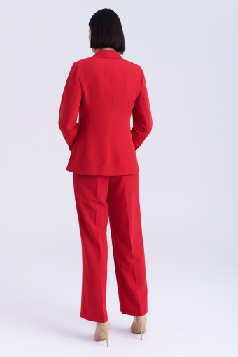 Czerwony dwurzędowy żakiet