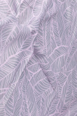 Liliowa apaszka z florystyczną grafiką
