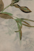 Kremowa apaszka w roślinny print