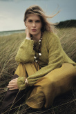Efektowny zielony sweter oversize 