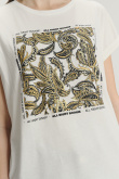 Biały top z grafiką