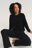 Czarna bluza GLOW z domieszką wiskozy