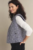 Stylowa kamizelka w drobne kwiaty