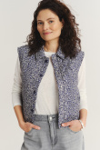 Stylowa kamizelka w drobne kwiaty