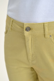 Bawełniane spodnie w limonkowym kolorze