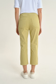 Bawełniane spodnie w limonkowym kolorze