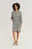 Printowana sukienka z wiskozy