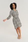 Printowana sukienka z wiskozy