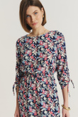 Wiskozowa sukienka w kwiaty