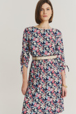 Wiskozowa sukienka w kwiaty
