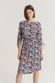 Wiskozowa sukienka w kwiaty