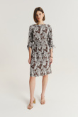 Wiskozowa sukienka z nadrukiem paisley