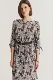 Wiskozowa sukienka z nadrukiem paisley