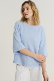 Luźny sweter w kolorze baby blue