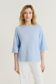 Luźny sweter w kolorze baby blue