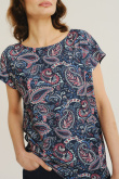 Top z nadrukiem typu paisley