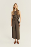 Stylowy top w kolorze khaki
