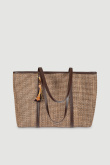 Efektowna pleciona torba typu shopper